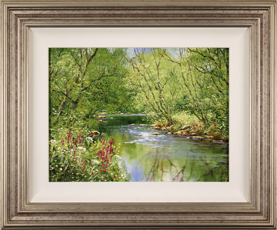Terry Evans, Original oil painting on canvas, Woodland Beck, click to enlarge